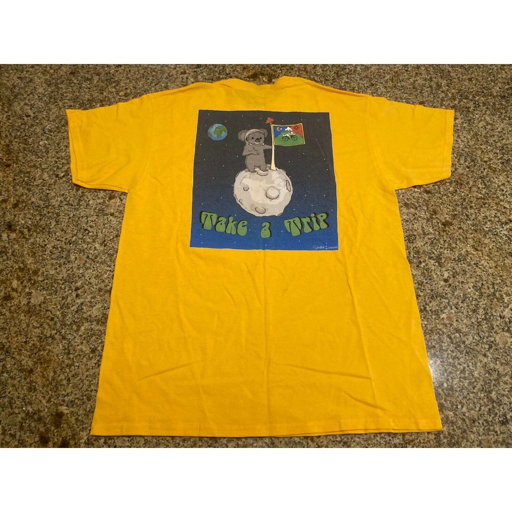 Koala Space Shirt Take A Trip Shredded Dimensions Moon Earth Size L Astronaut